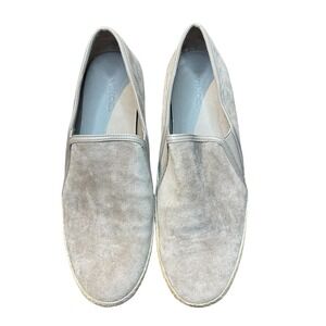 Vince Shoes Womens Size 8 Gray Suede‎ Espadrille Slip On Flats Casual Comfort
